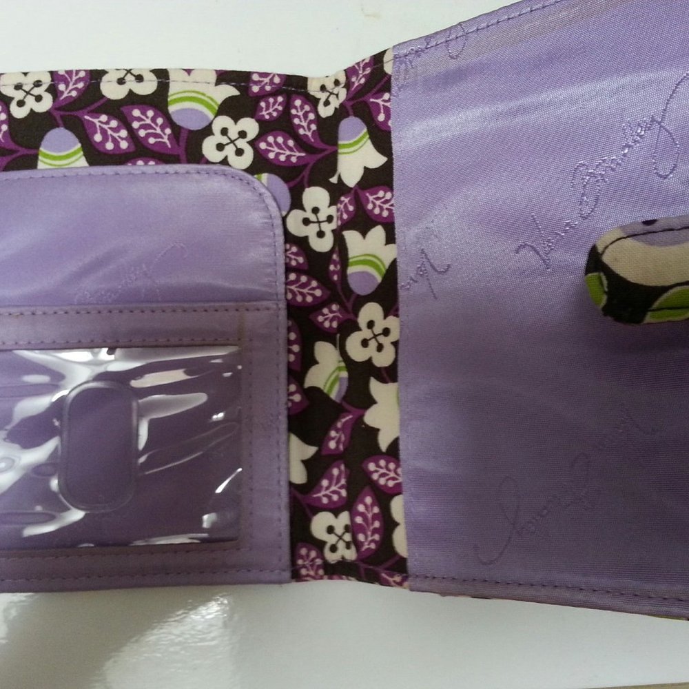 - Passport travel wallet cotton material printed design 3 pockets pop button